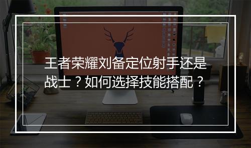 王者荣耀刘备定位射手还是战士？如何选择技能搭配？