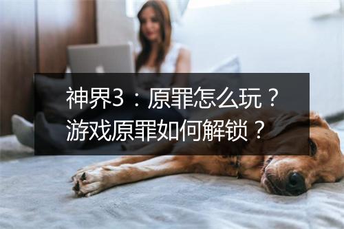 神界3:原罪怎么玩?游戏原罪如何解锁?