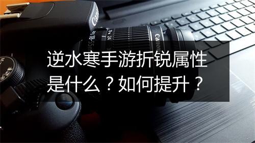 逆水寒手游折锐属性是什么?如何提升?