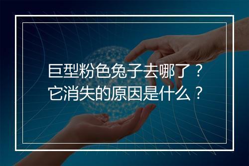 巨型粉色兔子去哪了?它消失的原因是什么?