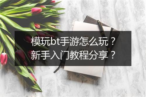 模玩bt手游怎么玩?新手入门教程分享?