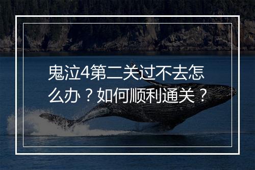 鬼泣4第二关过不去怎么办？如何顺利通关？