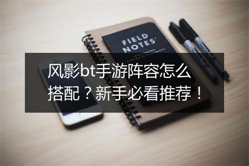 风影bt手游阵容怎么搭配?新手必看推荐!