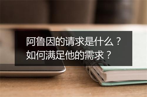 阿鲁因的请求是什么?如何满足他的需求?