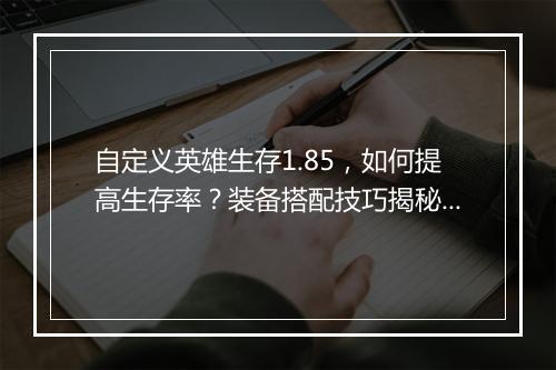 自定义英雄生存1.85,如何提高生存率?装备搭配技巧揭秘?