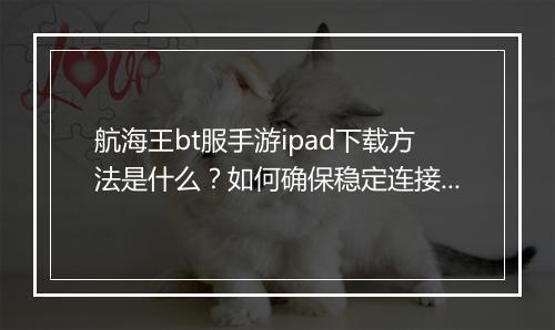 航海王bt服手游ipad下载方法是什么?如何确保稳定连接?