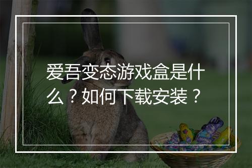 爱吾变态游戏盒是什么?如何下载安装?