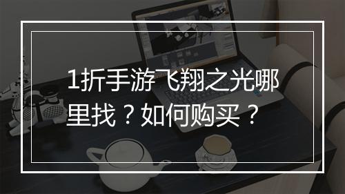 1折手游飞翔之光哪里找?如何购买?