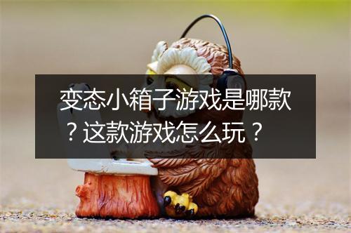 变态小箱子游戏是哪款?这款游戏怎么玩?