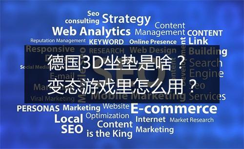 德国3D坐垫是啥？变态游戏里怎么用？