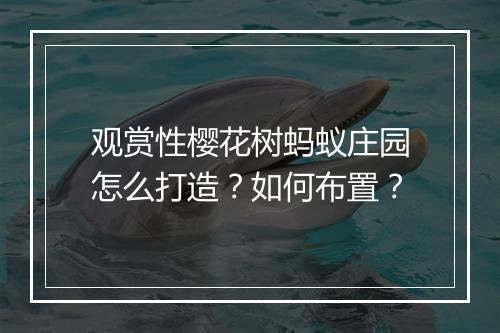 观赏性樱花树蚂蚁庄园怎么打造?如何布置?