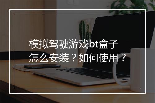 模拟驾驶游戏bt盒子怎么安装?如何使用?