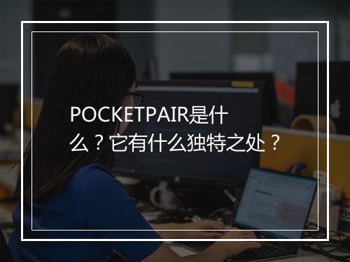 POCKETPAIR是什么？它有什么独特之处？
