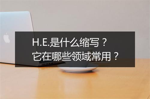 H.E.是什么缩写？它在哪些领域常用？
