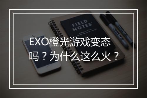 EXO橙光游戏变态吗？为什么这么火？