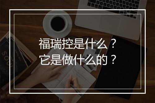 福瑞控是什么?它是做什么的?