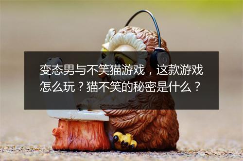 变态男与不笑猫游戏,这款游戏怎么玩?猫不笑的秘密是什么?