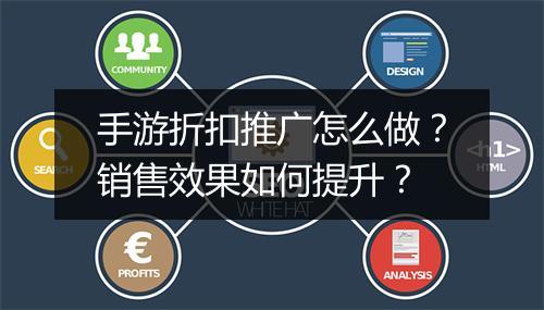 手游折扣推广怎么做？销售效果如何提升？