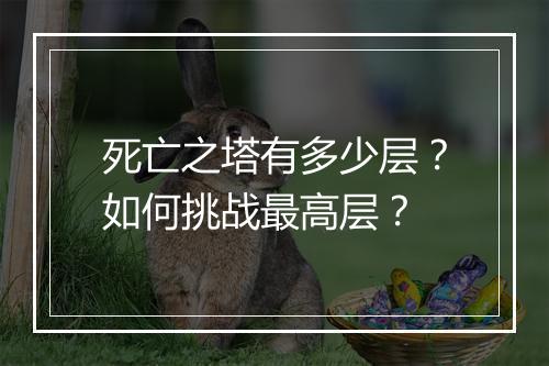 死亡之塔有多少层？如何挑战最高层？