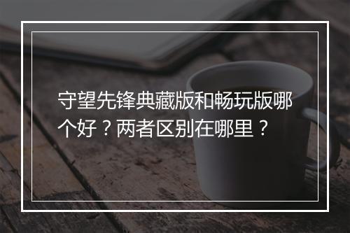 守望先锋典藏版和畅玩版哪个好？两者区别在哪里？