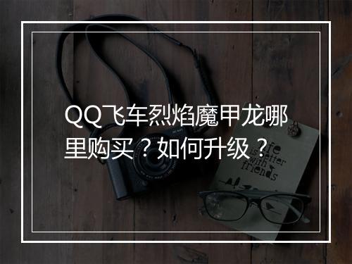 QQ飞车烈焰魔甲龙哪里购买？如何升级？