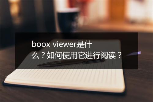 boox viewer是什么？如何使用它进行阅读？