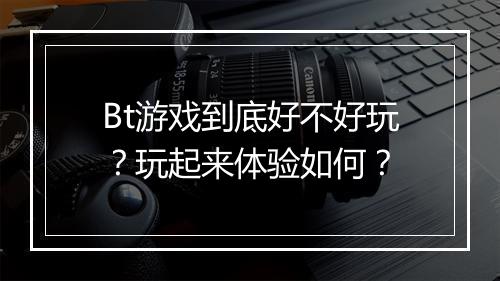 Bt游戏到底好不好玩？玩起来体验如何？