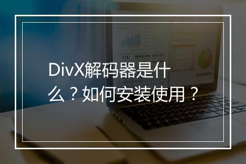DivX解码器是什么？如何安装使用？