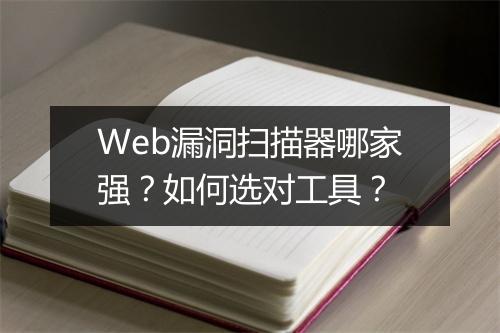 Web漏洞扫描器哪家强?如何选对工具?