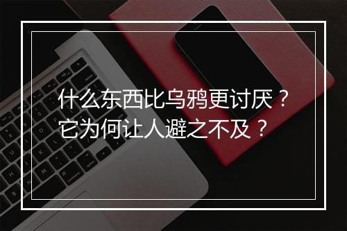 什么东西比乌鸦更讨厌？它为何让人避之不及？