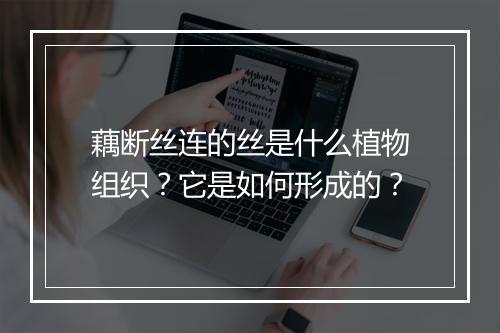 藕断丝连的丝是什么植物组织?它是如何形成的?