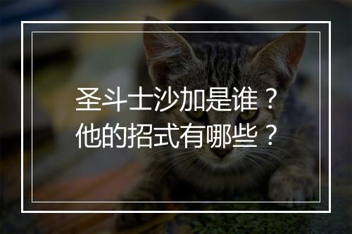 圣斗士沙加是谁？他的招式有哪些？