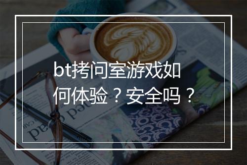 bt拷问室游戏如何体验?安全吗?