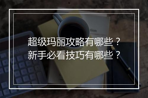 超级玛丽攻略有哪些？新手必看技巧有哪些？
