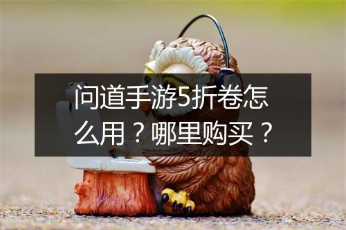 问道手游5折卷怎么用？哪里购买？