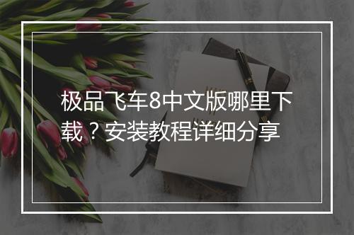 极品飞车8中文版哪里下载?安装教程详细分享