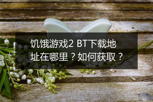 饥饿游戏2 BT下载地址在哪里?如何获取?