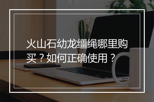 火山石幼龙缰绳哪里购买?如何正确使用?