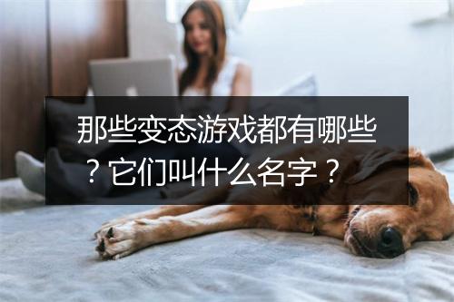 那些变态游戏都有哪些?它们叫什么名字?