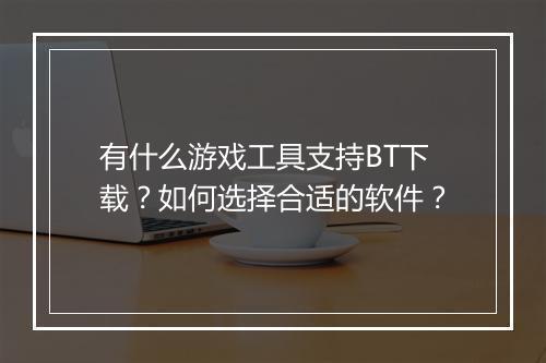 有什么游戏工具支持BT下载？如何选择合适的软件？