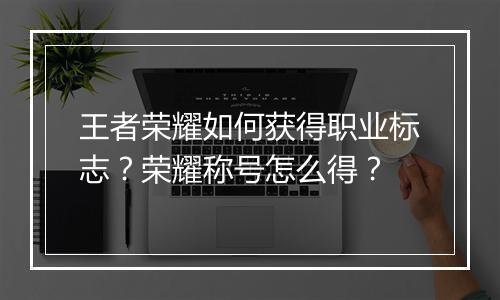 王者荣耀如何获得职业标志？荣耀称号怎么得？