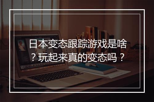 日本变态跟踪游戏是啥?玩起来真的变态吗?