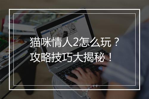 猫咪情人2怎么玩?攻略技巧大揭秘!