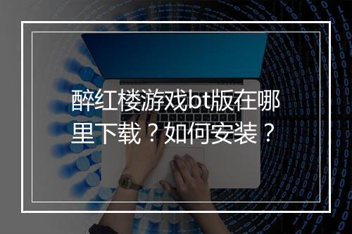醉红楼游戏bt版在哪里下载？如何安装？